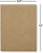 Large 9.5" X 12" Portfolio Notepad, Lineman, Personalized Engraving Included (Light Brown)