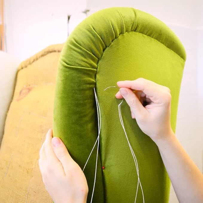 Mandala Crafts White Round Waxed Thread for Leather Sewing - 219 Yds 200M 0.45mm Polyester Leather Thread String Waxed Cord for Leatherwork, Beading, Bookbinding, Hand Stitching