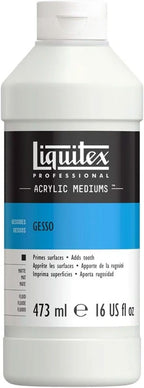 Liquitex Professional Gesso Surface Prep Medium, 473ml (16-oz), White