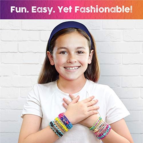 Paracord Bracelet Making Kit with Charms - Art & Craft Gift for Girls Age 8 9 10 11 12 & Teens 13 14 year old. Make Your Own Friendship & Fashion Jewelry for Birthday, Camp & Project Activity