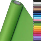 SMART&CASUAL 15" x 450" (37.5') Kraft Paper Roll for Art Craft Supplies Gift Wrapping Moving Packing Kids Painting Drawing Paint Easel Poster Chart Paper (Medium Green, 15" W x 450" L (37.5'))