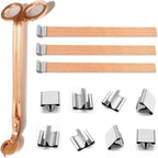 100Pcs Wood Wicks for Candles Making, 5.1x0.5x0.04inch Wood Candle Wicks Natural & Crackling Wooden Candle Wicks with Trimmer for DIY Craft