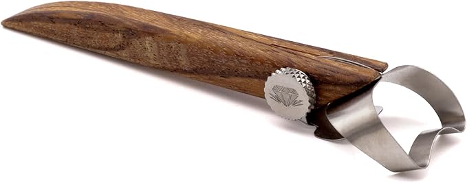 The Original DiamondCore Tools Handheld Extruder, Pottery Handle Making Tool, Clay Sculpting Tools, Slab Extruder Pottery Tool (R204 Concave XL)