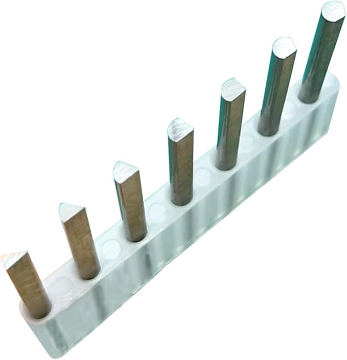 Luo ke 7 Pcs Tungsten Steel Carving Graver Knife, Jewelry Engraver Tools Engraving Cutting Bits for Pneumatic Impact Engraving Machine Jewelry Tool