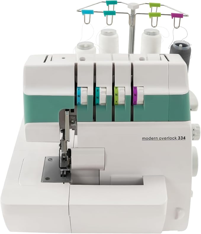 Undercat Serger Overlock Machine, 3 or 4 Thread Overlock, 1200 Stitches/Min Max Sewing Speed, Width 6.5mm/0.26in Seam Type, Professional Serger Sewing Machine for Cotton, Linen, Synthetic Fibers