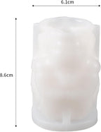 Skull Head Candle Mold - Resin Casting Silicone Molds for Home Decor & Candle Making Wave Spiral Mold