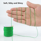 0.8mm Nylon String, Strong Bracelet String, Durable Nylon Cord for Jewelry Making, Bracelets, Beading, Necklaces, Rattail Braiding, Kumihimo, Wind Chimes, Blinds and Handicrafts