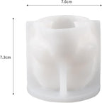 Skull Head Candle Mold - Resin Casting Silicone Molds for Home Decor & Candle Making Wave Spiral Mold