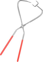 Kodrily Dipping Tongs Glazing Tools, 2Pcs Ceramic Glazing Tongs, Stainless Steel Sculpting Tongs with Rubber Handle, Pottery Clay Glaze Clamps Ceramic Glazing Tools for Kiln Clay