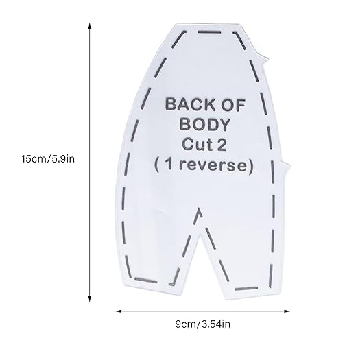 POCREATION Memory Bear Sewing Patterns Set DIY Adorable Dolls Templates with Acrylic Material, Easy and Enjoyable Quilting (L 15inch), POCREATIONdoh3vrtak1-11