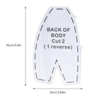 POCREATION Memory Bear Sewing Patterns Set DIY Adorable Dolls Templates with Acrylic Material, Easy and Enjoyable Quilting (L 15inch), POCREATIONdoh3vrtak1-11