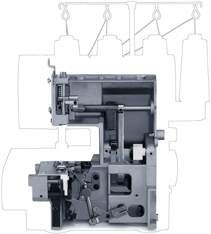 SINGER Heavy Duty 14HD854 Overlock Serger with $50 Accessories | Durable Metal Frame, 2/3/4 Thread, 6 Stitch Types, 1300 Stitches/Min, Skip-Free Stitching | Sews & Finishes Seams While Trimming Excess