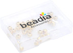 14K Gold Plated Round Spacer Beads 6mm 30pcs for Jewelry Making Findings Non Tarnish