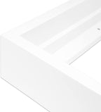 Ampersand Floaterframe Readymade Frame for Flat and 1 1/2" Deep Wood Panel and Canvas Artwork, Paintings, Prints, and More, 8"x8", White Bold