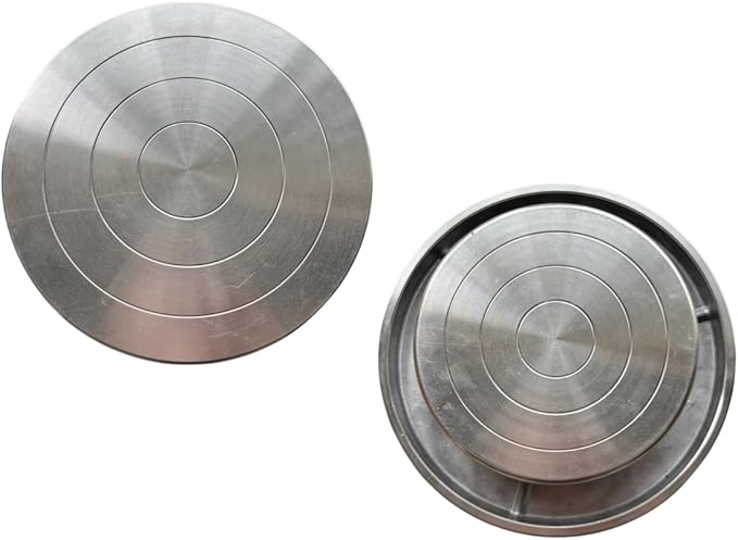 Feqsky 4.7''/5.9'' Double Sided Turntable for Ceramic Clay Sculpture Platform Pottery Wheel Aluminum Alloy Rotating Tools