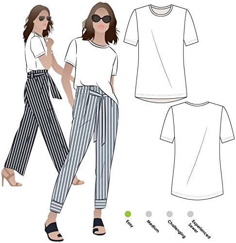 Style Arc Sewing Pattern - Gem Knit Tee (Sizes 18-30)