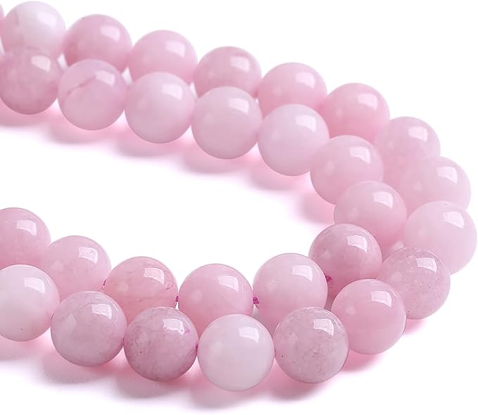 10MM 38PCS Kunzite Beads Round Loose Beads for Jewelry Making DIY Bracelet Necklace Crystal