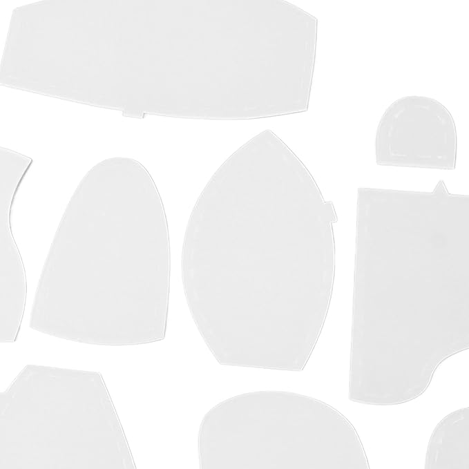 Sanpyl Memory Bear Templates, 30 Pcs Acrylic Sewing Patterns for Beginners, Bear Pattern Template Set