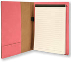 Small 7" X 9" Portfolio Notepad, Lineman, Personalized Engraving Included (Pink)