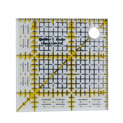 HONEYSEW 4PCS Square Set Quilting Ruler Acrylic Sewing Templates for Quilting and Sewing 2.5”, 4.5”, 6.5” and 9.5”