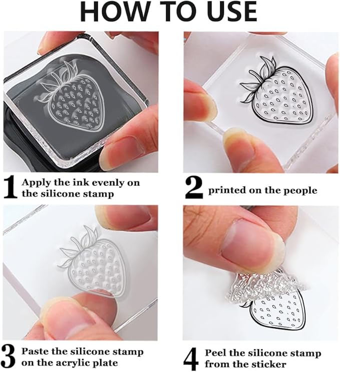 CHGCRAFT Ice Cream Cart Clear Stamps Ice Cream Cone Dessert Transparent Handicraft Stamps for DIY Scrapbooking Photo Album Decorative, 6.3x4.3inch