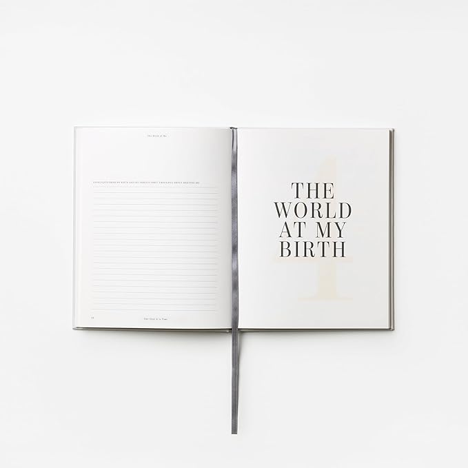 Printworks One Step At A Time – Baby Memory Book - 64-Page Photo album Keepsake with Slipcase - Premium Baby Book for Photos - Elegant Picture Organizer for Girls & Boys - Shelf-Display Ready Design