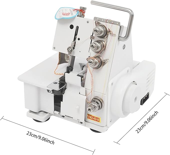 Four-thread Overlocking Machine,Professional Serger Sewing Machine,Max Sewing Speed: 1200 Stitches/min,Needle Pitch: 2.5-3.2mm/0.1-0.13in,for Cotton,Silk,Denim