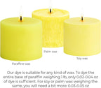 Bright Yellow Candle Dye 2oz for Soy Candle Making – Highly Concentrated Candle Wax Dyes – Candle Shop Premium Color Dye Chips for Soy Wax, Beeswax, Paraffin
