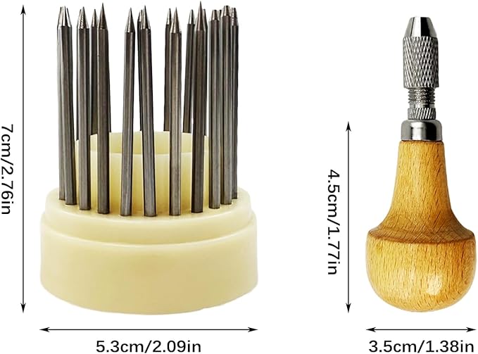 Flylin 23Pcs Beading Tools, Metal Handmade Beader Set for Diamond Stone, Professional Jewelry Setting Graver, Stone Setting Beading Tool Kit for DIY Crafting Jewelry Making