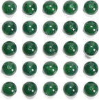 NCB 10mm Original Green Agate Loose Semi Precious Beads Round Smooth Gemstones SpacerBeads for Jewelry Making 100PCS (10mm 100Beads, Green Agate)