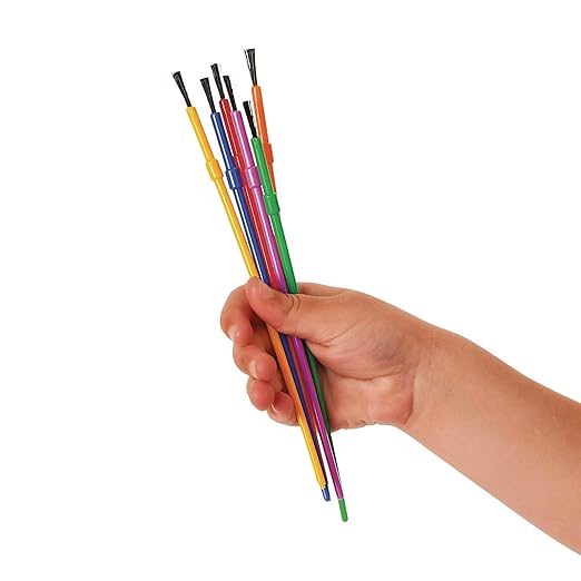 Colorations - 144WB Paint Brushes, 3 Widths, Nylon Bristles, Classroom, Painting, Art, Classroom Supplies, Art Supplies, School Supplies, Kids, Projects, Crafts, Groups, Watercolor, Small, Set of 144