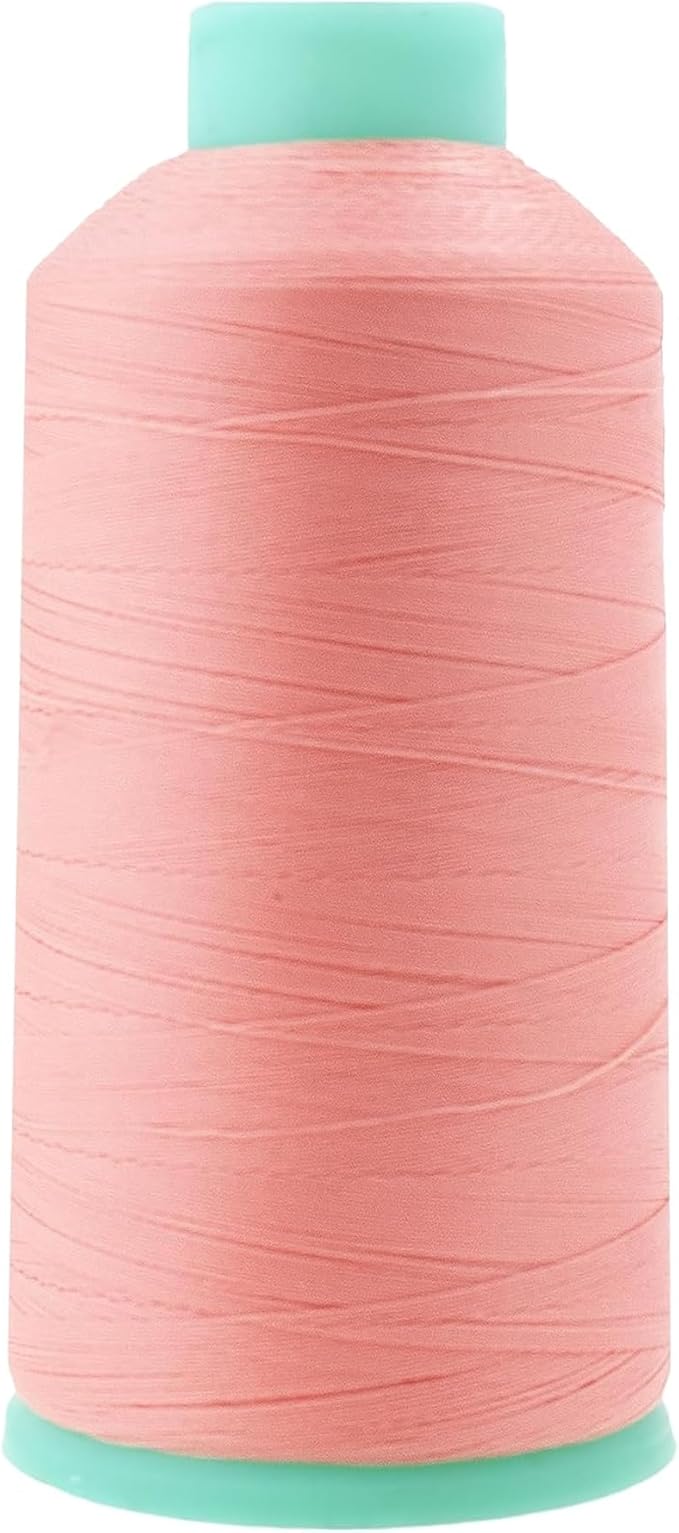 Mandala Crafts Bonded Nylon Thread Blush Heavy Duty Sewing Threads - 1100 YDs Size 92 280D T90 Tex 90 Thread for Leather Jeans Weaving Outdoor Marine Upholstery Threads