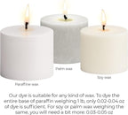 White Candle Dye 2oz for Soy Candle Making – Highly Concentrated Candle Wax Dyes – Candle Shop Premium Color Dye Chips for Soy Wax, Beeswax, Paraffin