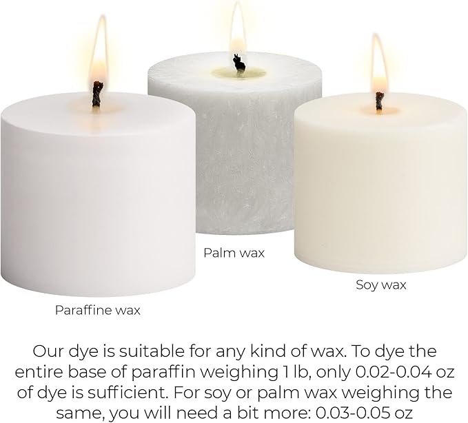 White Candle Dye 2oz for Soy Candle Making – Highly Concentrated Candle Wax Dyes – Candle Shop Premium Color Dye Chips for Soy Wax, Beeswax, Paraffin