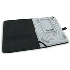 Beadalon 34" Bead Board with Case – Flocked, Anti-Roll Bead Tray with Cover – Ideal Jewelry Design Tool for Crafters, DIYers, Bracelet Making – Measurements in Inches & cm