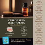 Gya Labs Carrot Seed Essential Oil - 0.34 Fl Oz - for Hair, Skin, Diffuser, Aromatherapy & DIY Candle Making Scent