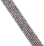 Natural Spectrolite Spacer Beads Caps Loose Semi Gemstone for Beading Jewelry Making 4mmx2mm 38cm