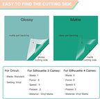 HTVRONT Permanent Vinyl for Cutting Machine - 80 Pack Permanent Adhesive Vinyl Sheets, 45 Assorted Colors Permanent Bundle, Silhouette, Cameo Cutters, Signs, Scrapbooking, Craft