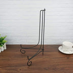 (2 pack)Iron Display Stand Large Black Iron Easel Plate Display Photo Holder Stand, Displays Picture Frames,Decorative Plates, Tablets and Art 15 Inch