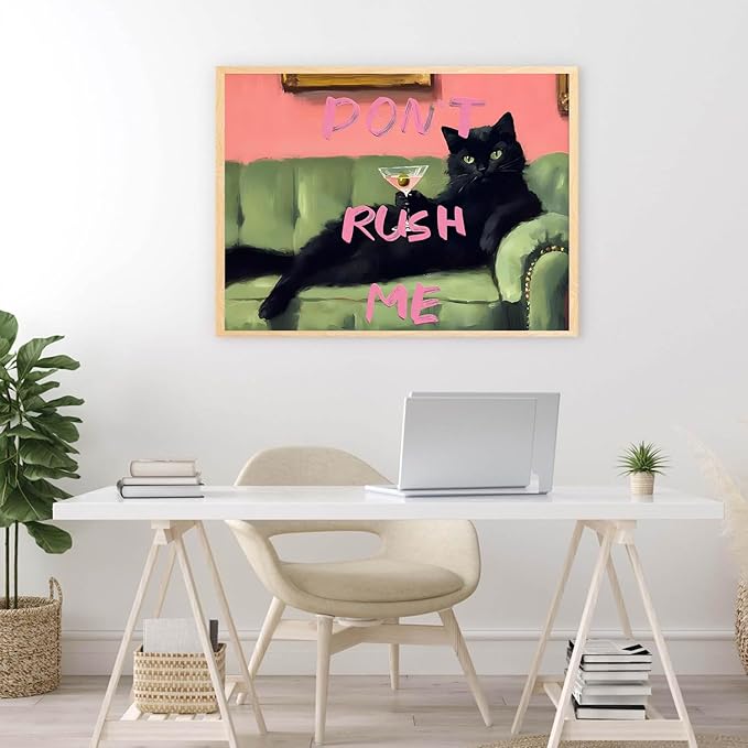 Lzyueyuan Cat Stamped Cross Stitch Kits for Adults Beginner, AbstractCross Stitch Ornament Kits Counted Embroidery Needlepoint Kits Home Decor 15.7 X 11.8 inch