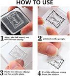 CHGCRAFT Coffee Clear Stamps Coffee Beans Transparent Silicone Stamps for Card Making Coffee Machine Silicone Clear Stamp for DIY Scrapbooking Photo Journal Album Decoration