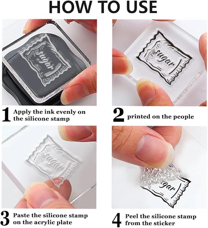 CHGCRAFT Coffee Clear Stamps Coffee Beans Transparent Silicone Stamps for Card Making Coffee Machine Silicone Clear Stamp for DIY Scrapbooking Photo Journal Album Decoration