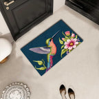 Latch Hook Kits for Adults, Pre-Printed Handmade Rug Crochet Yarns DIY Door Mat Kits for Home Decor Festival Gift 23.6"X15.8" (Hummingbird)