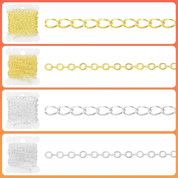 Jewelry Making Supplies for Adults, Permanent Jewelry Starter Kit with Tools,4 Necklaces,Jewelrys Pliers,Jewelrys Wires,Findings,Magnifier & Storage Bag,Perfect for Men's and Women's Jewelrys Projects