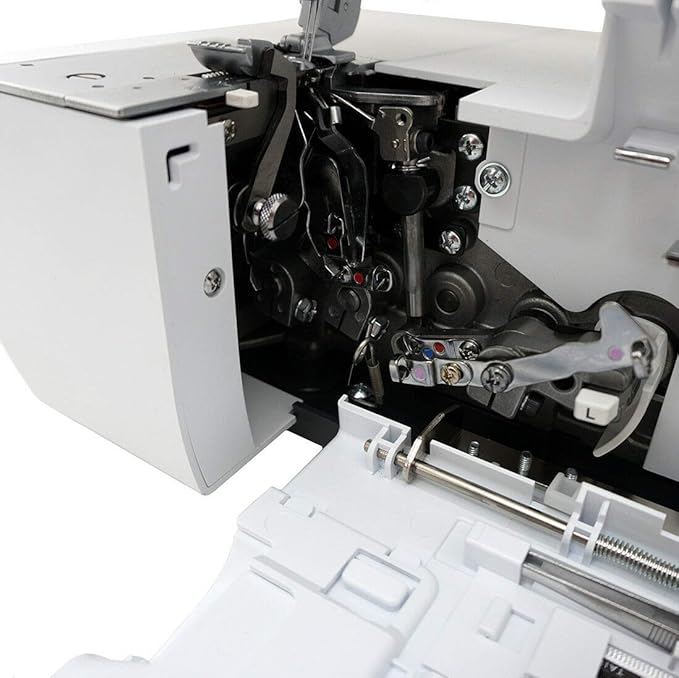 Bernette B48 Funlock Serger Coverstitch Overlock Machine | Heavy Duty Sewing Quilting Performance for Beginners and Professionals | 23 Stitches LED Light 1300 SPM Easy Threading Knife Control