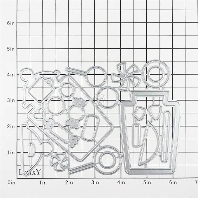 DzIxY Bottle Candy Metal Cutting Dies for Card Making Kit Embossing Paper Die Cuts Scrapbook Machine Stencils Storage Pockets Supplies