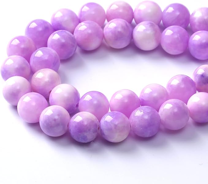 36pcs 10mm Natural Pink Starry Galaxy Persian Jade Gemstone Beads Round Loose Spacer Beads for Jewelry Making DIY Bracelets Necklaces 15" (Pink Starry Persian Jade, 10mm)