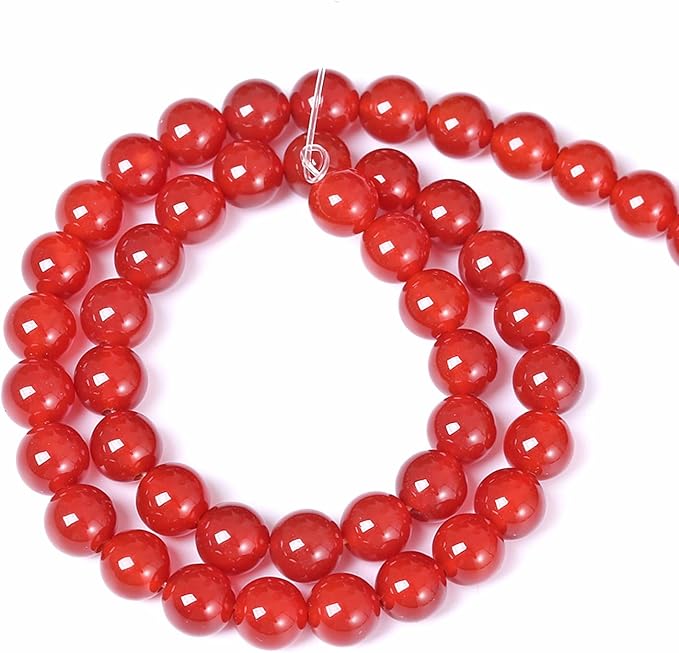 4MM 86PCS Natural Stone Red Agate Loose Beads for Jewelry Making DIY Bracelet Semi Precious 1 Strand