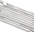 TOVOT 10PCS Stainless Steel Clay Sculpting Tools Metal Sculpting Tools Double-Side Clay Modeling Tools Wax Carving Tools (Silver-2)