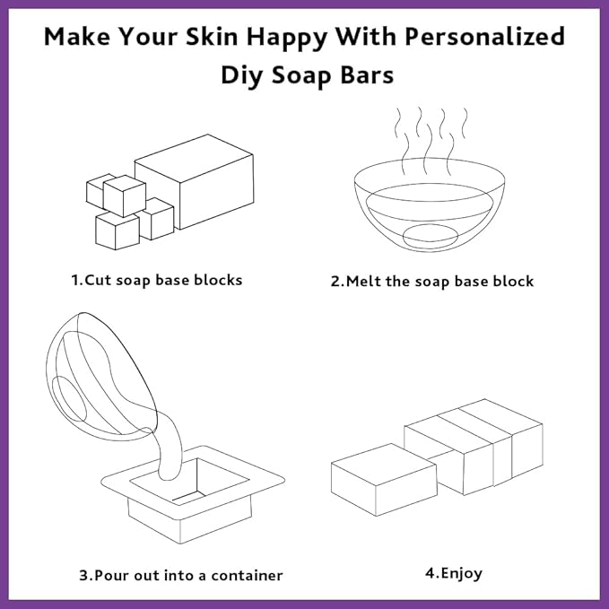 Honey Shea Butter Soap Base Gift Set Vegan,Making Supplies,DIY Handmade Soap Base Natural,Organic,Easy to Cut - 2 lbs